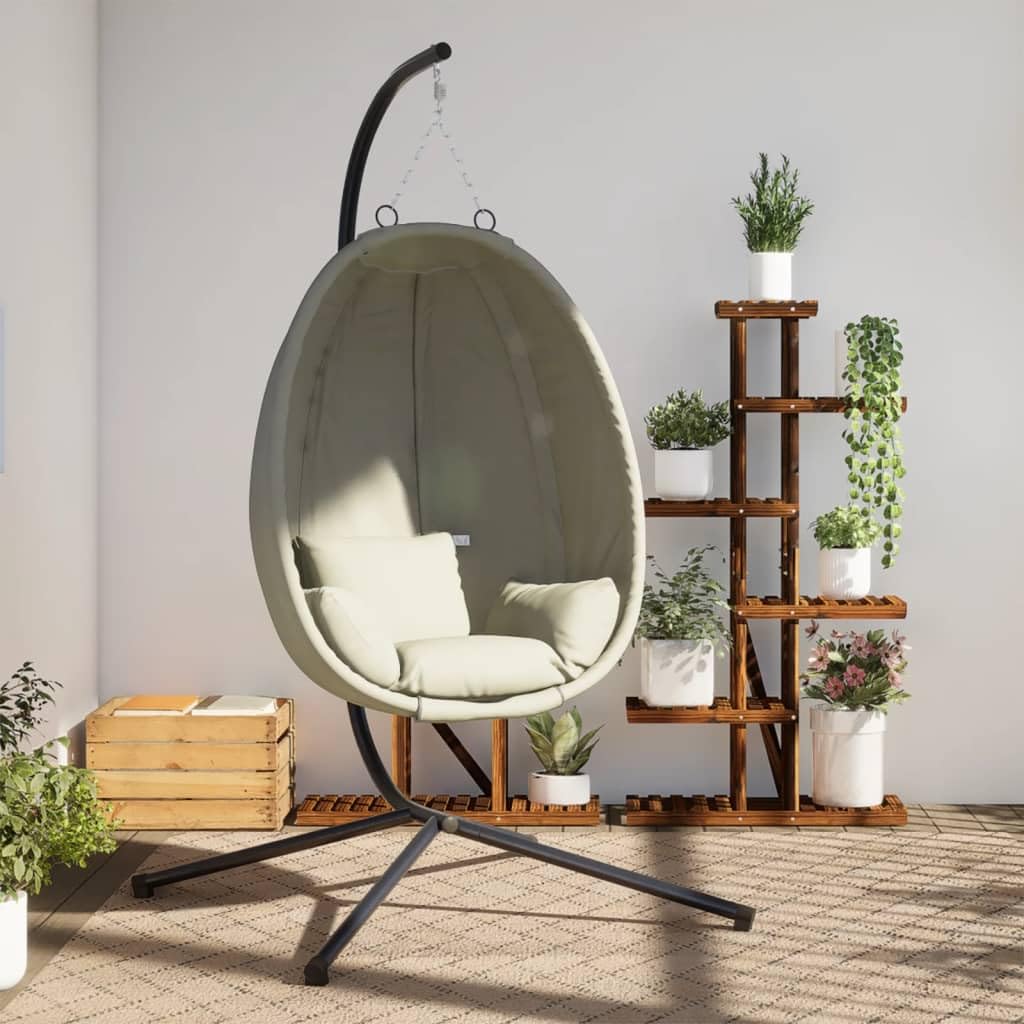 Sillón colgante tipo huevo