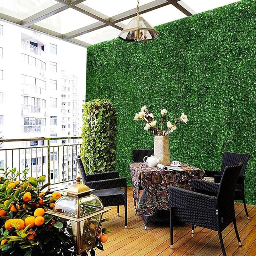 Muro vegetal artificial decorativo